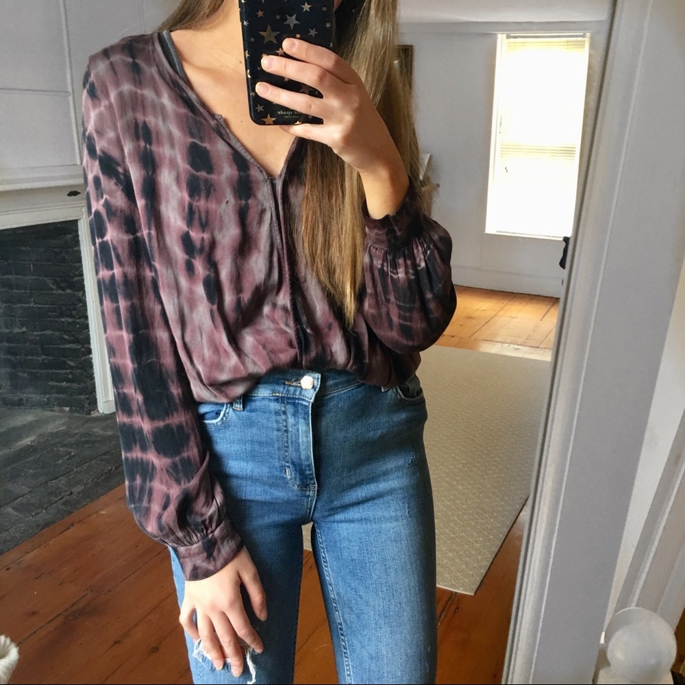 Young Fabulous & Brooke Tie Dye Long Sleeve Shirt